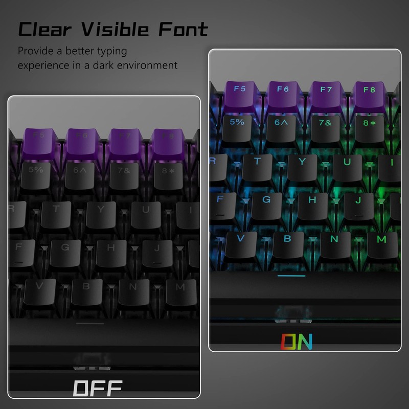 Womier Pudding Keycaps 60 65 75 100 Percent - PBT