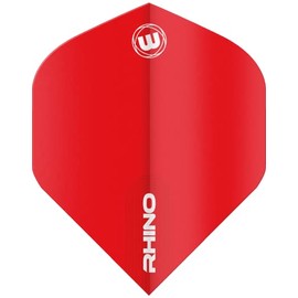 WINMAU Rhino Extra Thick Red Dart Flights - 1 Set per Pack (3 Flights Total)