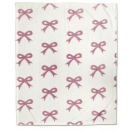 Target Bullseye Playground PURPLE BOW Plush Throw Blanket Coquette NEW