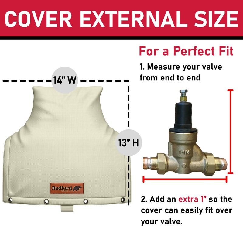Redford Supply Co. Cold Snap (0°F) Backflow Preventer Insulation Cover,