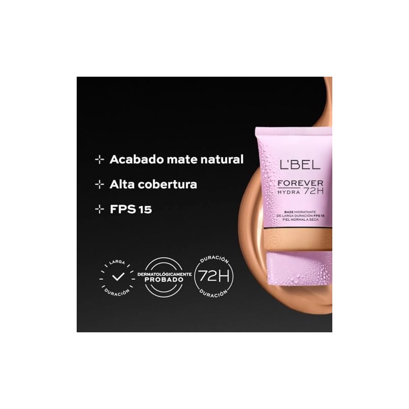 L'BEL - Forever Hydra Base de Maquillaje 72H Latte 180F