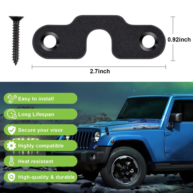 Sun Visor Repair Kit Heavy Duty Sun Visor Clips, Visor