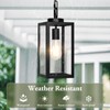 BesLowe 1-Pack Outdoor Pendant Light, 13” Modern Hanging Lantern Light