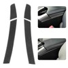 4Pcs Console Armrest Side Cover Carbon Fiber Trim Sticker Fit