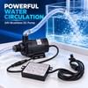 DC60G-24120A-1 24V Brushless Water Pump, 120W Adjustable 3800 LPH Flow,