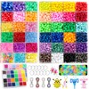 4300Pcs Pony Beads Kit for Bracelets Jewelry Making, 41 Colors