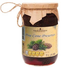 Pine Cone Jam Preserves with Baby Pine Cones 480g/ 16.93 oz by Samsonov and Partners