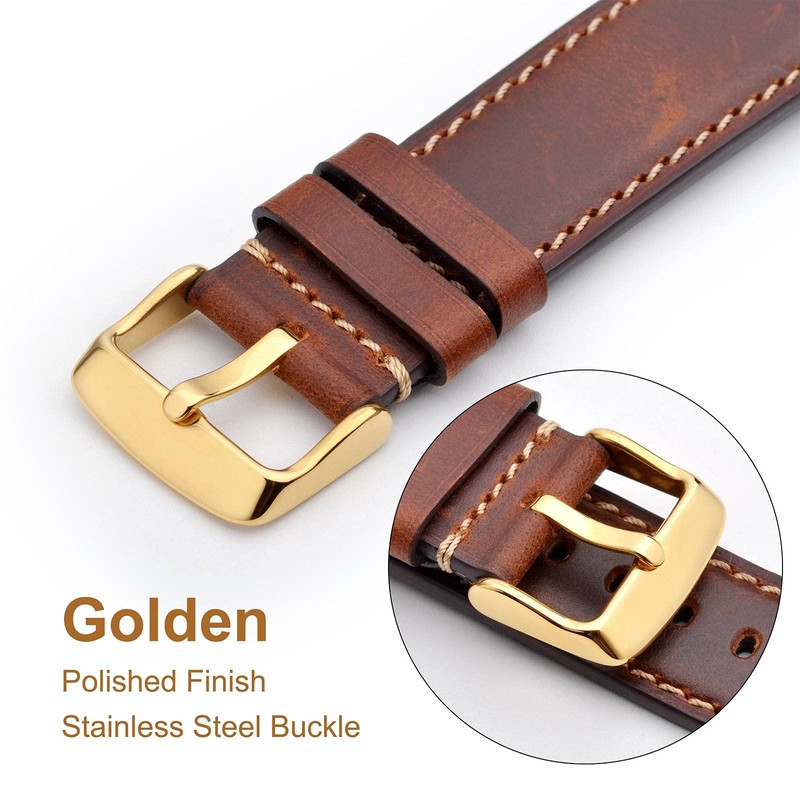 WOCCI 16mm Replacement Buckle for Watch Band, Large Pin Hole