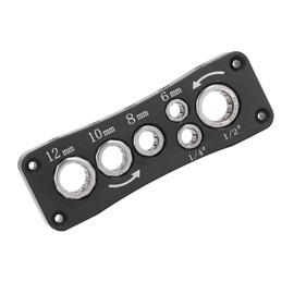 Moofey Router Bit Storage, High Carbon Steel Router Bit Vise, Portable Holder Work for 1/4 Inch, 1/2 Inch, 6 mm, 8 mm, 10 mm, 12 mm Shank