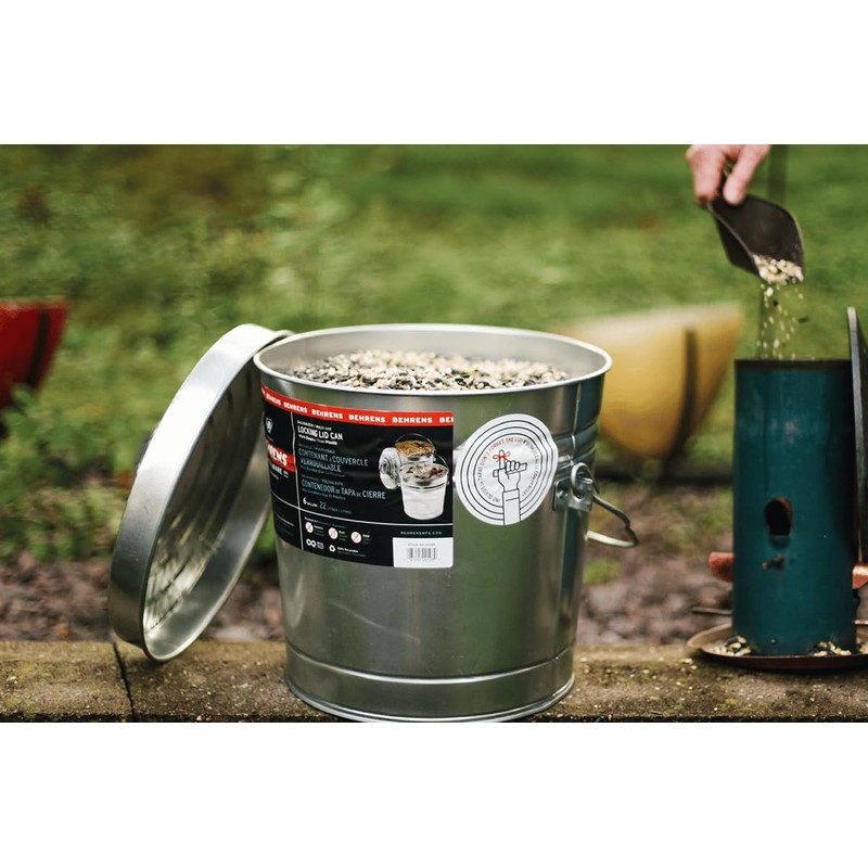 Behrens 6 Gallon Galvanized Steel Storage Can or Waste Bin