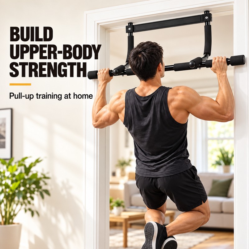 Heavy Duty Doorway Pull Up Bar with Multi-Position EVA Foam