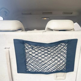 INTBUYING® Storage Net Bag Hook and Loop Storage Bag Hanging In the Car 38cmX25cm