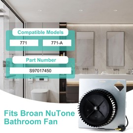 Hipoilk S97017450 Bathroom Fan Motor Assembly for Broan NuTone 771 771-A 70CFM Exhaust Fan Replacement Motor Kit