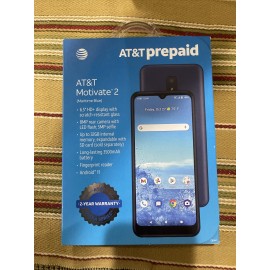AT&T Motivate 2 32GB 6.5" HD Prepaid Smartphone - Maritime Blue - New & Sealed