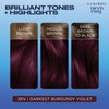 Clairol Nice'n Easy Permanent Hair Dye, 3RV Darkest Burgundy Violet
