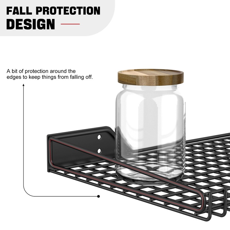 Ultrawall Wall Mounted Storage Shelf for Garage, 2 Pack Metal