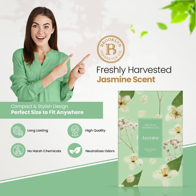 Brooklyn Fragrance Co. Spring Florals Sachet Bags – Jasmine Scented