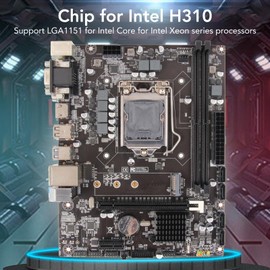 H310 LGA 1151 Motherboard, Features Dual Channel DDR4 Memory Slot, 24 Power Sockets, VGA, 6gb, PCIe X16, NVME M.2 Not Compatible with Wind 11