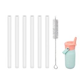 KLOWOAH Replacement Straw Compatible with Zak 14oz Designs Harmony Water Bottle,4 Pack with 1 Brush (Pack of 6)