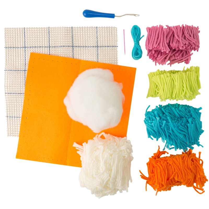 Boye Latch Hook Pillow Project Pack, Multicoloured