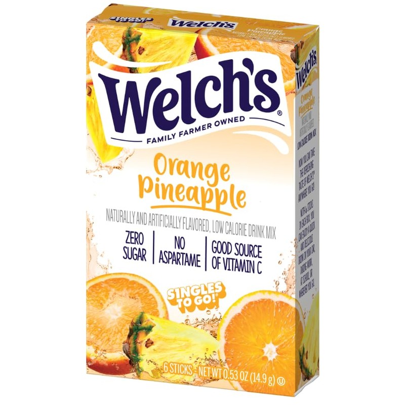 SINGLES TO GO! Orange Pineapple Drink Mix - Zero Sugar,