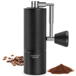 TIMEMORE Chestnut C3 ESP Pro - Molinillo de café manual de acero inoxidable S2C con mango plegable, ajuste de molienda ajustable para espresso a prensa francesa, Negro