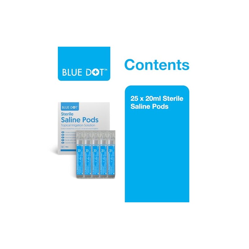 Blue Dot Blue Dot Eye Wash Pods, Pack of 25