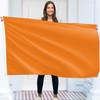 Solid Orange Flag – Plain Orange Flag - Double-sided Print