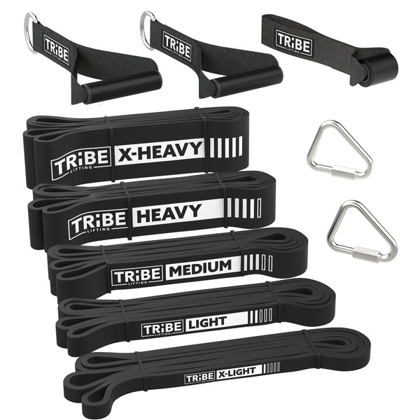 Long Resistance Bands for Working Out - Pull Up Assistance Bands Resistance Bands with Handles, Door Anchor - Stretch Bands for Exercise Bands Resistance Bands Set