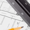 Architectural Scale Ruler, 12" Aluminum Architect Scale, Triangular Scale, Scale