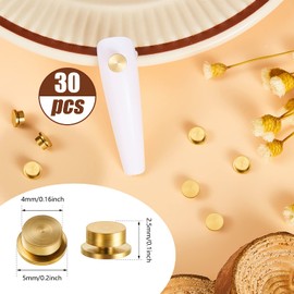 Leelosp 30 Pieces Spinning Nail Charms Nail Art Rotating Charm Bearing Art Tool Rings Jewelry Rotating Tools 3D for Women Girls Crafting Jewelry Accessories(Gold,0.16 x 0.2 x 0.1 Inches)