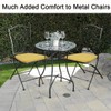 BUYUE 14" Metal Chair Cushion with Magnetic 1 Piece, Luxury