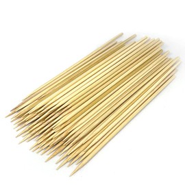 Barbecue Skewers, Bamboo Skewers, 0.1 x 9.8 inches (3 x 250 mm) (9.8 inches (25 cm), Pack of 100, Yakitori, Grilled Skewers, Outdoor Use