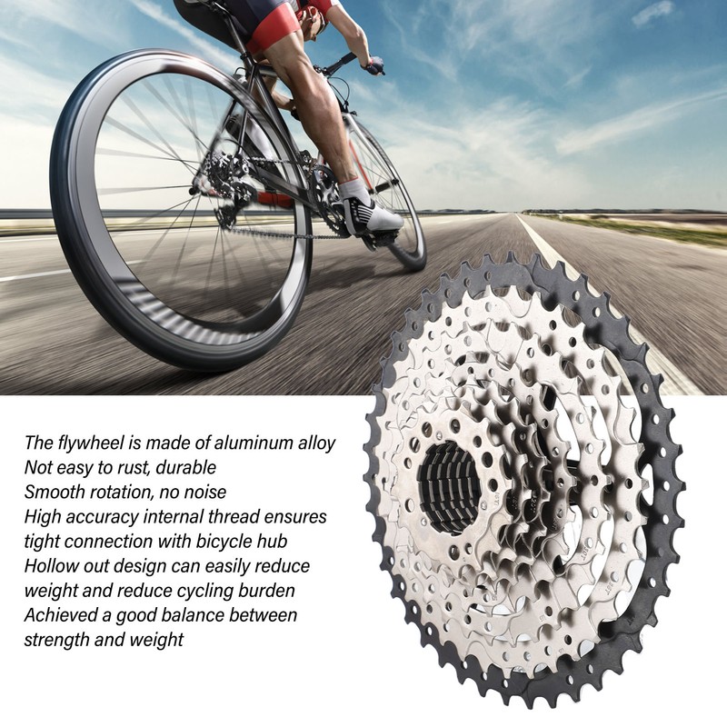 8 Speed 14‑42T Freewheel Aluminum Alloy 8 Speed Cassette Freewheel
