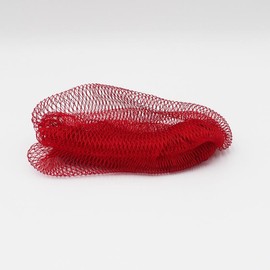 Ammoya Naturals African Exfoliating Net Sponge for Sensitive Skin, 45" Long african net sponge Lightweight Shower Personal Bath Accessory Smooth:_Red