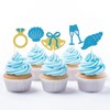 GXSOVSO Wedding Cupcake Toppers, Coastal Bachelorette Decor, Ocean Bridal Shower