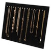 3 Pack Black Velvet Jewelry Display Stands – 17 Hook