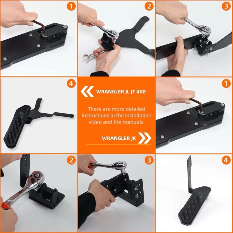 SHEAM Dead Pedal Foot Rest Pad - Left Side Kick