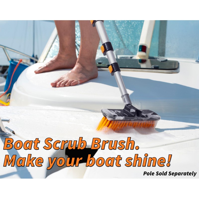 Medium Bristle Deck Scrub Brush - Composite Deck Brush Head