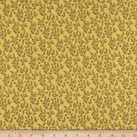 Henry Glass & Co. Henry Glass Bloomin' Poppies Tiny Flowers Fabric, Gold