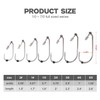 40pcs Weedless Flipping Worm Hooks with Screw Lock & Silicone
