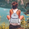 Drawstring Backpack String Bag Sackpack Cinch Water Resistant Nylon for