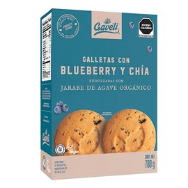 GAVETI - GALLETA GAVETI BLUEBERRY CHÍA 780g │ ENDULZADAS CON AGAVE │ VEGAN │ SIN HUEVO │SIN LACTEOS │ SIN AZUCAR REFINADO
