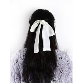 Set of 2 Bows, Hair Accessories, Cute Flower Pattern, Chiffon Hair Band, Hair Arrangement, Sweet, Princess Style, Forest Girl, Hakama, Hair Ornament, Ribbon, Wedding, Graduation Ceremony, Coming of