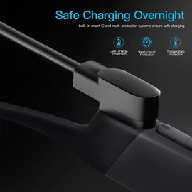 Compatible with BANIGIPA Bone Conduction Headphones Charger, Magnetic Replacement Charger Compatible with BANIGIPA G5 Bone Conduction Headphones (Black+White)