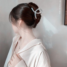 Textention Hair Claw Clips 3.1 inch No Slip Claw Clip Cellulose Acetate Clamp Grips for Women Girls Acrylic Plastic Hair Claws Mermaid Color Hair Styling Accessories (3 Pack)