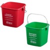 Noble Products KP97RDNBL/KP97GNNBL Square Pail for Cleaning, Detergent and Sanitizing,