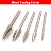 Woodworking Carving Tool, 9 Pieces Wood Engraving Drill Bit Set
