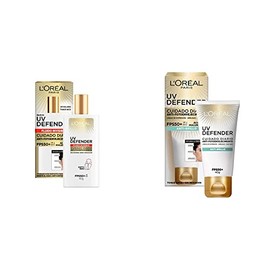 Loreal Paris Uv Defender bloqueador solar Fluido Invisible FPS 50   bloqueador solar FPS 50  UV Defender anti - brillo, 40ml                          