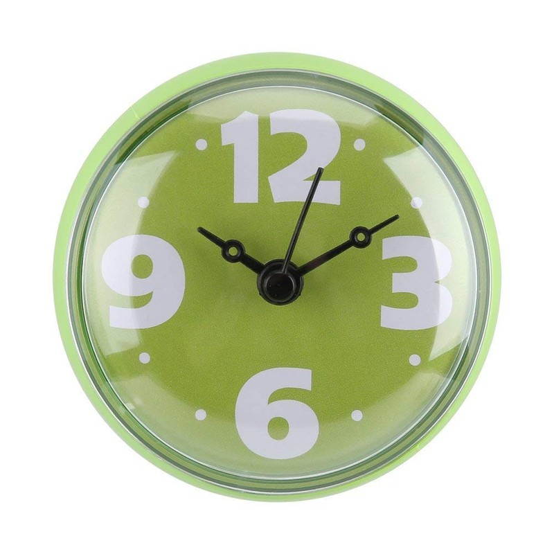 Yosoo Waterproof Shower Clock Round Face Diameter 7cm Suction Cup